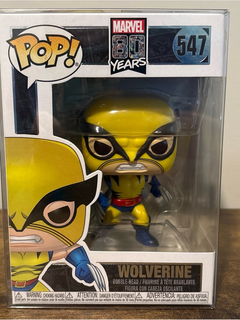 Funko Pop! Marvel 80th First Appearance Wolverine #547 w/ Protector